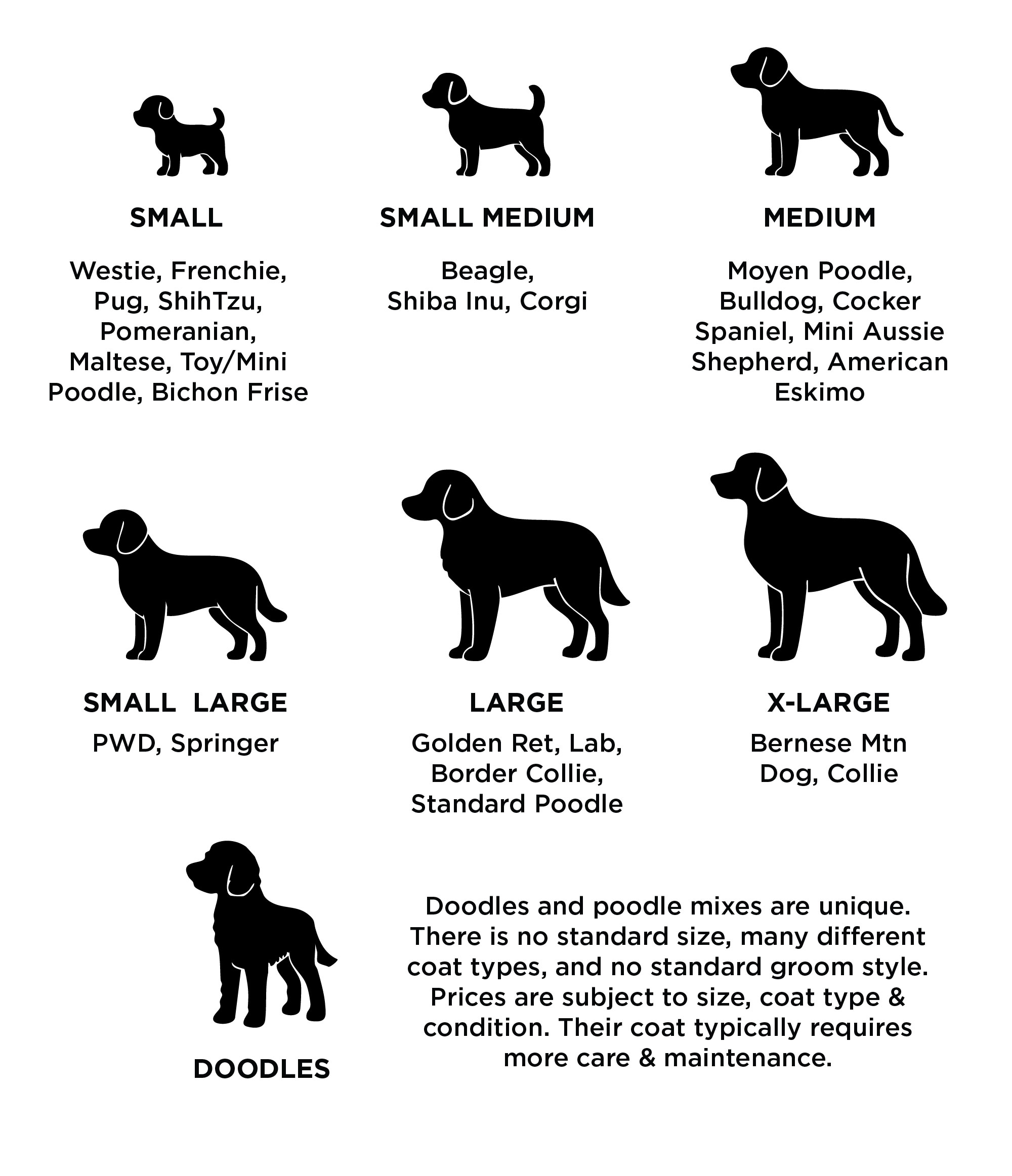 Woof Dog Sizes